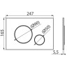 Инсталляция ALCAPLAST AM101/1120-4:1 RU M671-0001 с панелью смыва, хром глянцевой AM101/1120-4.1 RU M671-0001